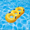 حلقة سباحة بلاستيكية صفراء سميكة