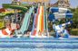 أطفال حديقة مائية في الهواء الطلق المنزلة الملعب الملعب الملحقات السباحة المنزلة 8m العرض
