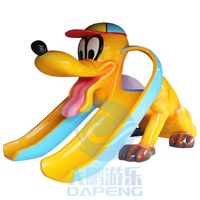 مزدوج Flume Mini Pool Slide Fiberglass Children Swimming Pool Dog Slide Anti UV