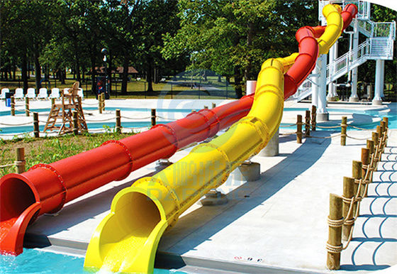 Double Twist Hotel Water Slide Aqua Park Spiral Swimming Pool Slide 5.0m Height