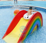 Rainbow Mini Splash Pad Children Fibreglass Water Slides Height 1.1m Width 0.6m