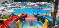 Craiova Swimming Pool Water Slide Sets Fiberglass Huge Water Park Slides