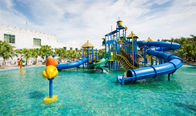Customized Playground Water Slide Medium Theme Park Aqua Tower