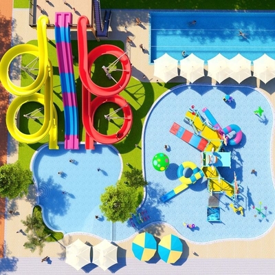 سعر جيد Customized Aqua Park Commercial Outdoor Water Feature Equipment Kids Pool Play Equipment Water Park Slides For Sale الانترنت