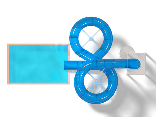 سعر جيد 6m Height Commercial Water Slide with >150 Person Capacity and 30-60 Days Delivery الانترنت