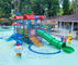 تمت الموافقة على شريحة المياه الملونة في الملعب للأطفال من الألياف الزجاجية لحمام السباحة بنفايات