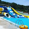 FRP Resort Water Slide Combo Children Adults Big Pool Water Slides وافق RoHS