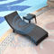 ملحقات حمام السباحة بإطار من الألومنيوم ، كرسي صالة الروطان PE بطول 190 سم