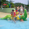 FRP Crocodile Spray Animals ألعاب رش الماء مع مقعد في الحديقة المائية