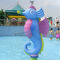 Water Theme Park معدات ، الألياف الزجاجية Water Play Seahorse Spray للأطفال