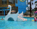 Swan Kids Water Slide Fiberglass Pool Slide Splash Pad حسب الطلب