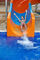 الألياف الزجاجية حمام سباحة الشريحة المياه 4.0 متر ارتفاع مضاد للأشعة فوق البنفسجية لمنزل أكوا بارك