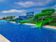Resort Beach FRP Hill Water Slide Cluster مخصص شريحة مائية كبيرة للبالغين