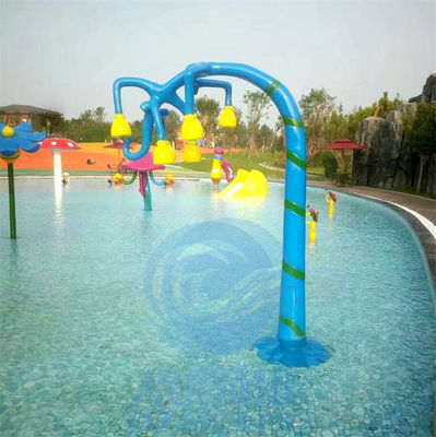 Kids Splash Zone Fiberglass Wine Shower Water Jet ، Aqua Spray Park Elements