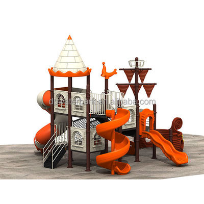 2023 Hot البيع Corsair Style Kids Park Equipment مخصص في الهواء الطلق ملعب الشريحة البلاستيكية للأطفال