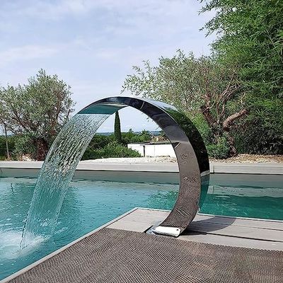 سعر جيد ملحقات حمام السباحة من الفولاذ المقاوم للصدأ معدات الرأس SPA مصابيح التدليك شلال 25m3/h الانترنت