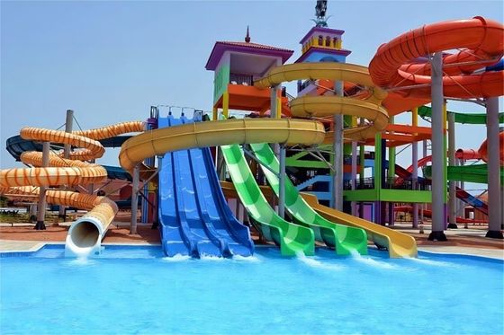 18.5 كيلوواط 3 م عرض المنتزه المائي المزلاجة المنتزه الموسيقي المرافق الألعاب