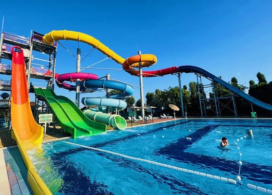 حمام سباحة حديقة المياه المنزلق المائي من الألياف الزجاجية
