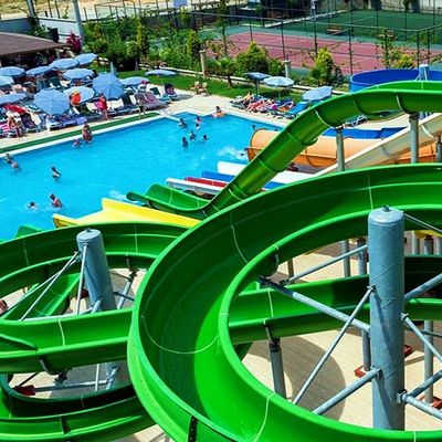 حديقة ترفيه الكبار حمام سباحة معدات المياه الأطفال الزجاجي