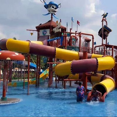 سعر جيد OEM Water Amusement Park Ride Party Equipment Commercial Fiberglass Water Slide الانترنت