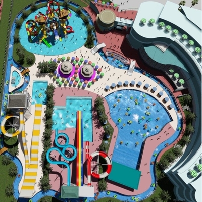 سعر جيد Outdoor Fiberglass Water Park Slide for Kids and Adults الانترنت