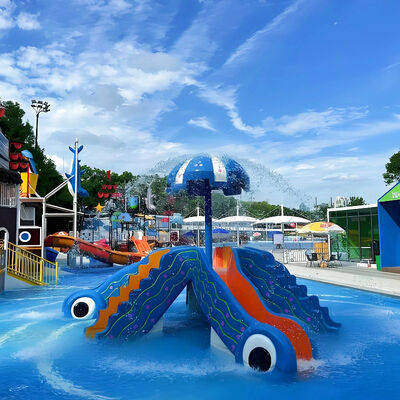 سعر جيد Water Play Skits Fountain Commercial Water Park Children'S Pool Fiberglass Metal Construction Galvanized Steel With 1-Year Warranty الانترنت