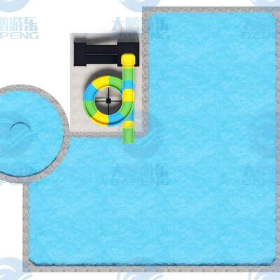 جودة المنزلقات المائية التجارية من الألياف الزجاجية الملعب الخارجي من الألياف الزجاجية الصلب المغلف مصنع