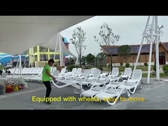 ملحقات حمام السباحة في الساحة، متعة مقعد الشمس قابل للطي، ركوب حمام السباحة