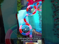 أطفال أدوات الملعب، حمام سباحة ألعاب مائية من الألياف الزجاجية ركوب الأطفال المياه المنزلق