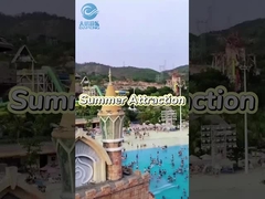 أدوات الملاهي الخارجية الألعاب المائية الألياف الزجاجية المياه المنزلقات مجموعة مخصصة